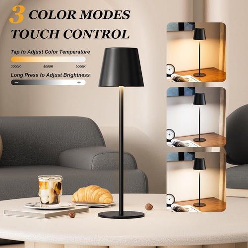 Cordless Rechargeable Table Lamps — Set of 2