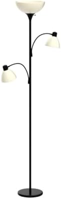 Brightech Sky Dome Double LED Floor Lamp, Black