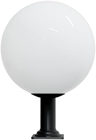 KASTLITE 18" White Acrylic Globe Post Light