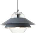 Modern Industrial Glass Ceiling Light, Natural