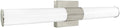 LUXRITE 24in LED Bathroom Vanity Light, Brushed Nickel