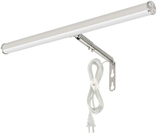 Brushed Nickel Plug-in LED Picture Light