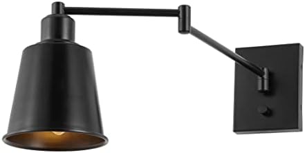 JONATHAN Y Cary 1-Light Plug-in Swing Arm Sconce, Oil Rubbed Bronze
