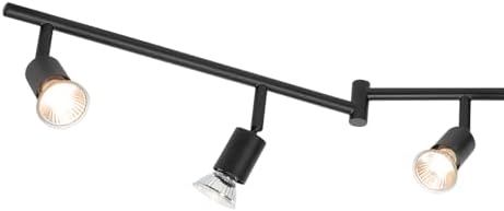 Globe Electric 6-Light Foldable Track Lighting Kit, Matte Black