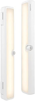 Amazon Basics 12-Inch LED Motion Sensor Light Bar, 2-Pack