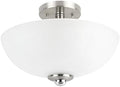 Globe Electric 63357 2-Light Semi-Flush Mount Ceiling Light