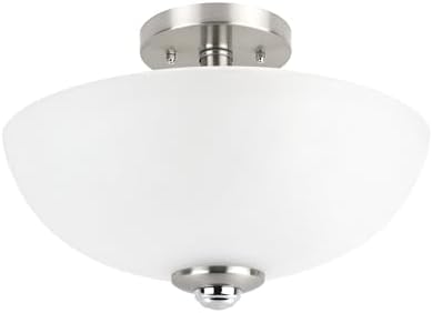 Globe Electric 63357 2-Light Semi-Flush Mount Ceiling Light
