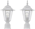 WISBEAM 2-Pack Outdoor Post Lights, White