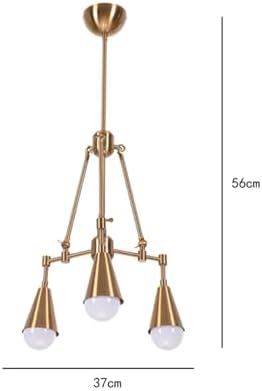 Modern Industrial Metal Chandelier, White & Black