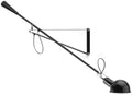 Long Swing Arm Wall Lamp, Black