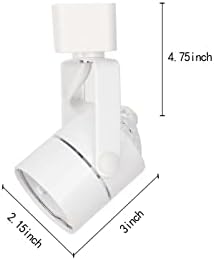 MR16 GU10 Track Lighting Heads, White, 4 Pack