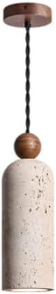 Natural Travertine Spherical Pendant Lamp, E27