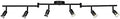 Globe Electric 6-Light Foldable Track Lighting Kit, Matte Black