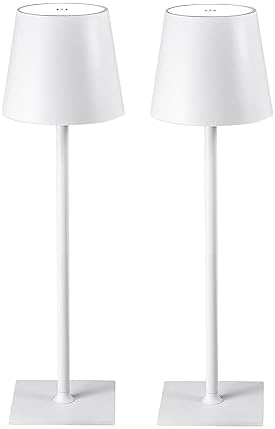 CHLORANTHUS 2 Pack Cordless Table Lamps, 5000mAh Battery