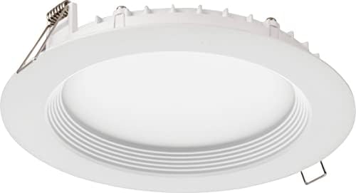Juno 6-Inch Round Wafer LED Downlight, Matte White