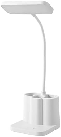 LED Desk Lamp with Pen Holder, Dimmable, Plug-In