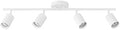 Globe Electric 57011 4-Light Track Lighting, Matte White