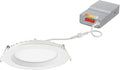 Juno 6-Inch Round Wafer LED Downlight, Matte White