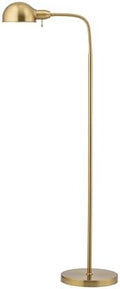 O'Bright Adjustable Floor Lamp, Gooseneck, Brushed Nickel