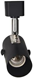 H-Type E26 Track Lighting Heads, 4-Pack, Black