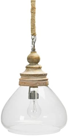 Creative Co-Op Mango Wood Ceiling Light