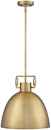 Nathan James Leigh Pendant Light, Antiqued Brass