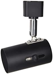 H-Type E26 Track Lighting Heads, 4-Pack, Black