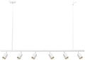 Globe Electric 55" 6-Light Track Lighting, Matte White