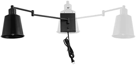 JONATHAN Y Cary 1-Light Plug-in Swing Arm Sconce, Oil Rubbed Bronze