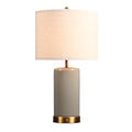 O’Bright Dune 24-Inch Cordless Ceramic Table Lamp — Stone Grey - Field & Lumen Lighting