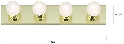 Nuvo Lighting SF77/189 Four Light Vanity, Brass-Polished/Cast