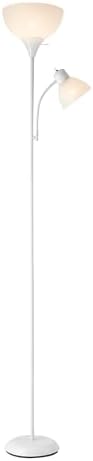 Globe Electric 67136 72" Torchiere Floor Lamp, Matte White