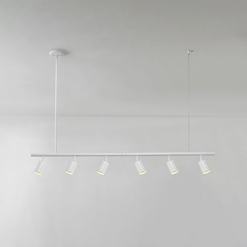 Globe Electric 55" 6-Light Track Lighting, Matte White