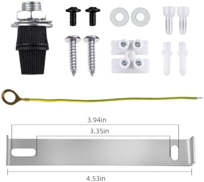Arturesthome 4.7" Black Ceiling Canopy Kit