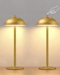 2 Pack Cordless Rechargeable LED Table Lamps, Gold