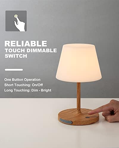 WEILAILUX Outdoor Waterproof Table Lamp, H9.6in