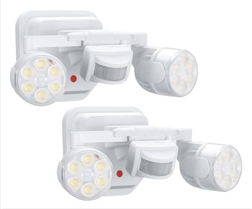 OREiN 2-Pack 5000K LED Motion Sensor Flood Lights