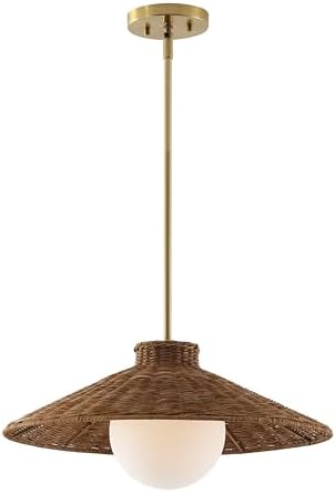 SAFAVIEH Kalena 19.5-Inch Rattan Pendant Light