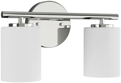 Progress Lighting Replay 2-Light Bath Vanity Light, Polished Nickel