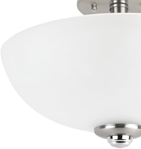 Globe Electric 63357 2-Light Semi-Flush Mount Ceiling Light