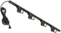 Plug-In 4-Light GU10 Track Lighting Kit, Black