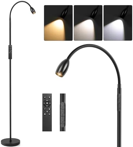 72" LED Reading Floor Lamp with Gooseneck