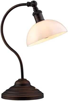 O'Bright Bankers Cordless Rechargeable LED Table Lamp, Bronze