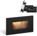 LEONLITE 3-Pack 5CCT LED Step Lights, Black