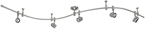 Catalina Lighting 5-Light Track Lighting Kit, Brushed Nickel