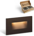 LEONLITE 6-Pack 5CCT 120V LED Step Lights, Bronze