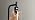 Ziisee Black Industrial Floor Lamp with Glass Shade