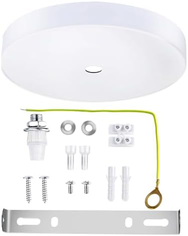 Arturesthome 7" White Ceiling Plate Light Kit
