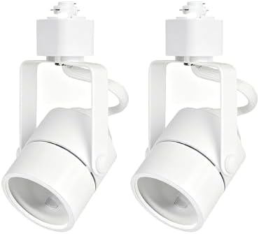 GU10 LED Track Lighting Fixture, 2-Head White