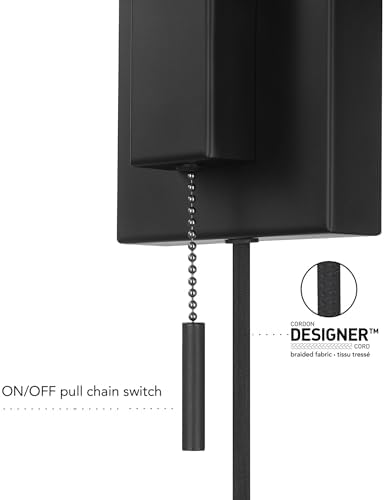 Globe Electric Matte Black Swing Arm Wall Sconce
